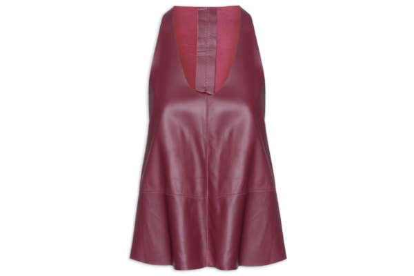 Top Feminino de Couro Nadador Color - Roxo