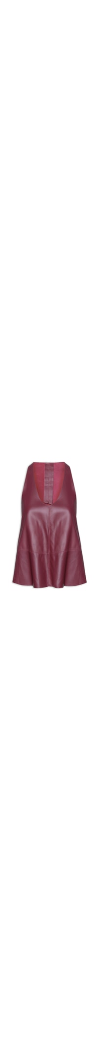 Top Feminino de Couro Nadador Color - Roxo