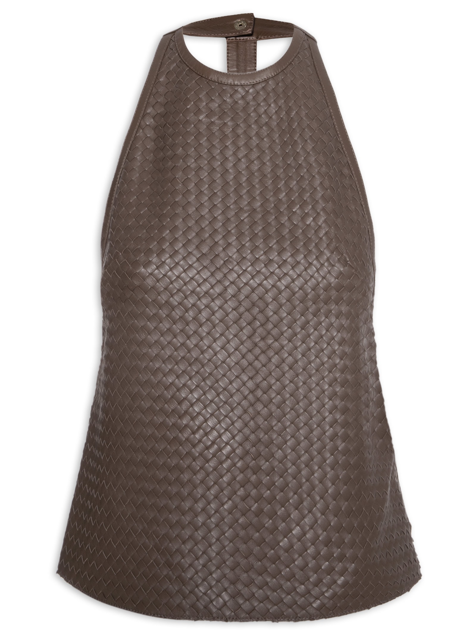 Top Feminino de Couro Tresset – Marrom Animale