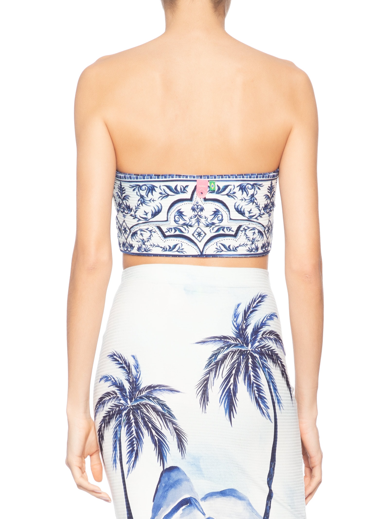 Top Feminino Double Cidade Maravilha Branco Farm