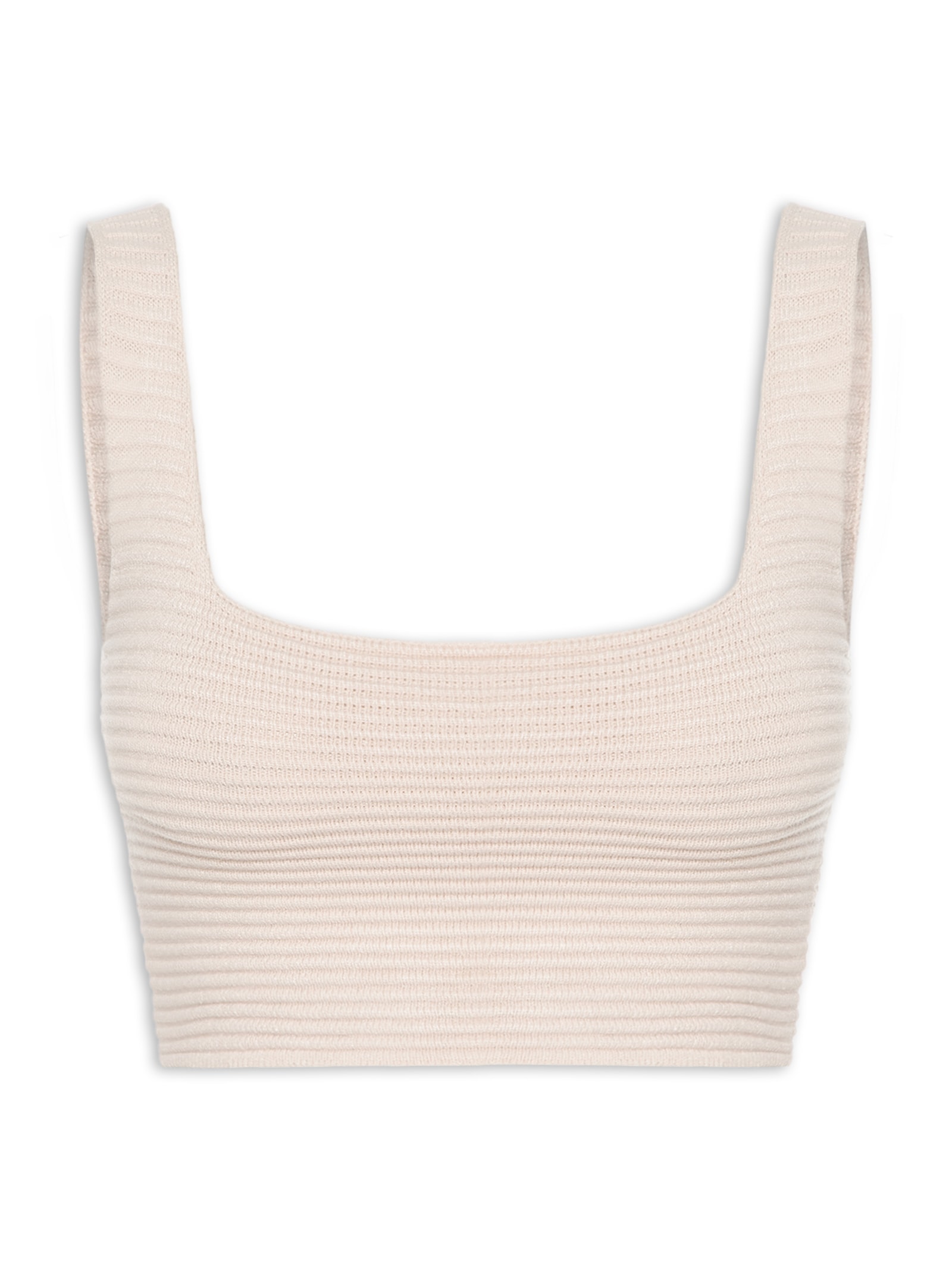 Top Feminino Em Tricot Bege  Market 33