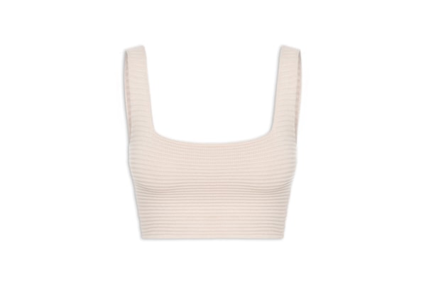 Top Feminino Em Tricot - Bege 