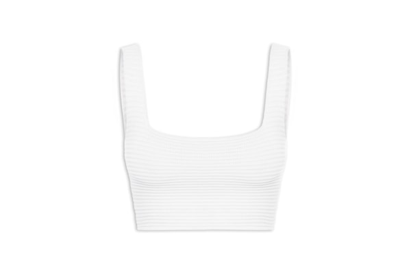 Top Feminino Em Tricot - Off White