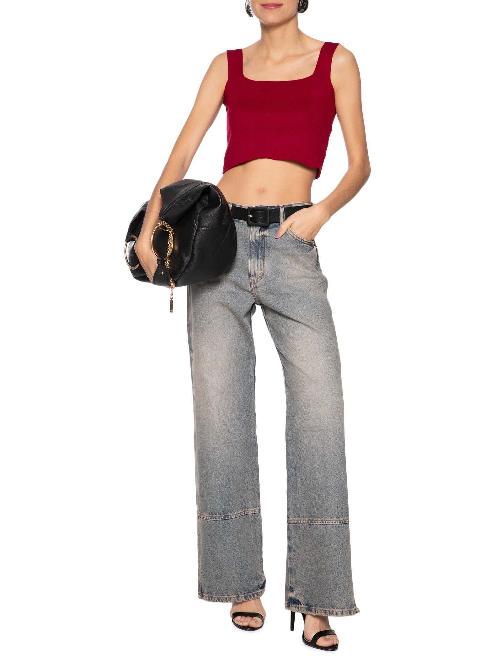 Top Feminino Em Tricot Vermelho Market 33