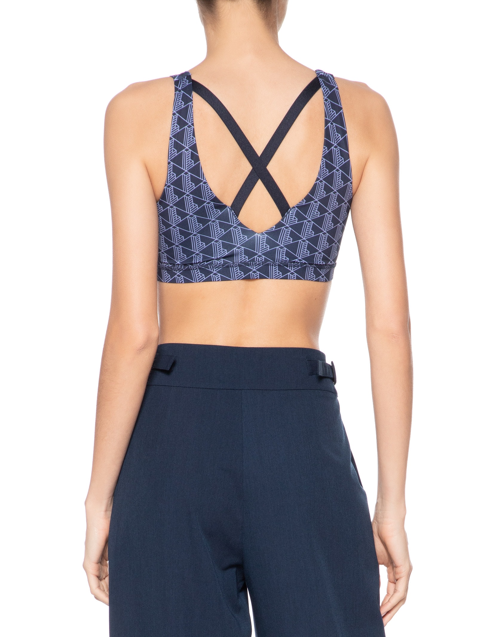 Top Feminino Esportivo Azul Lacoste