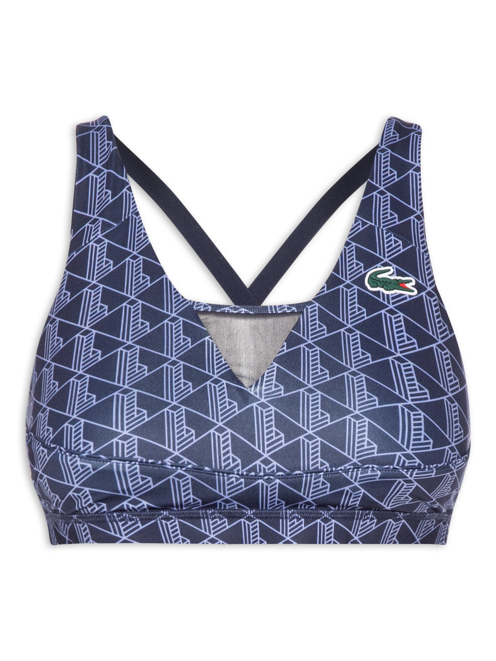 Top Feminino Esportivo Azul Lacoste