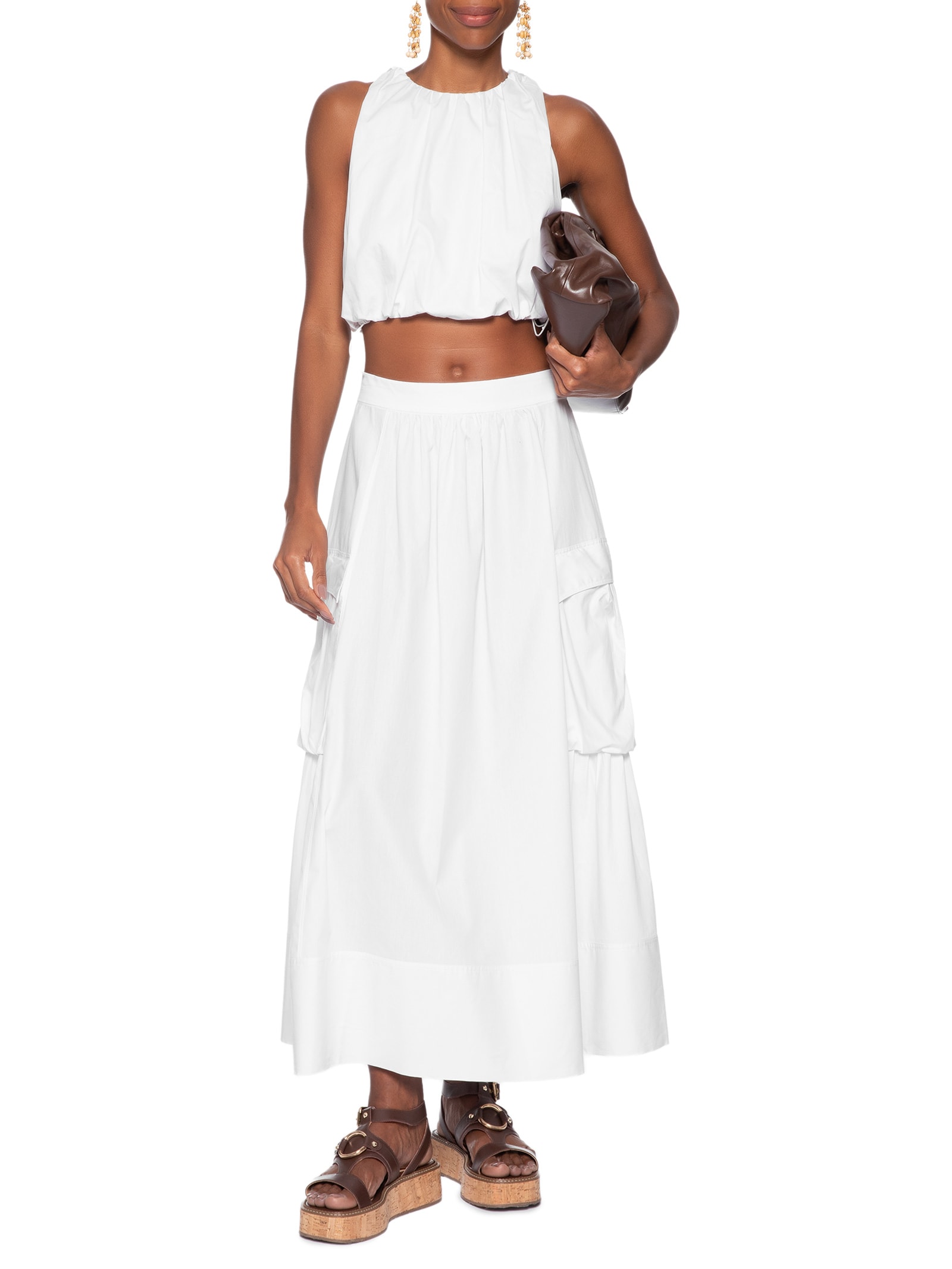 Top Feminino  Esportivo Branco Animale