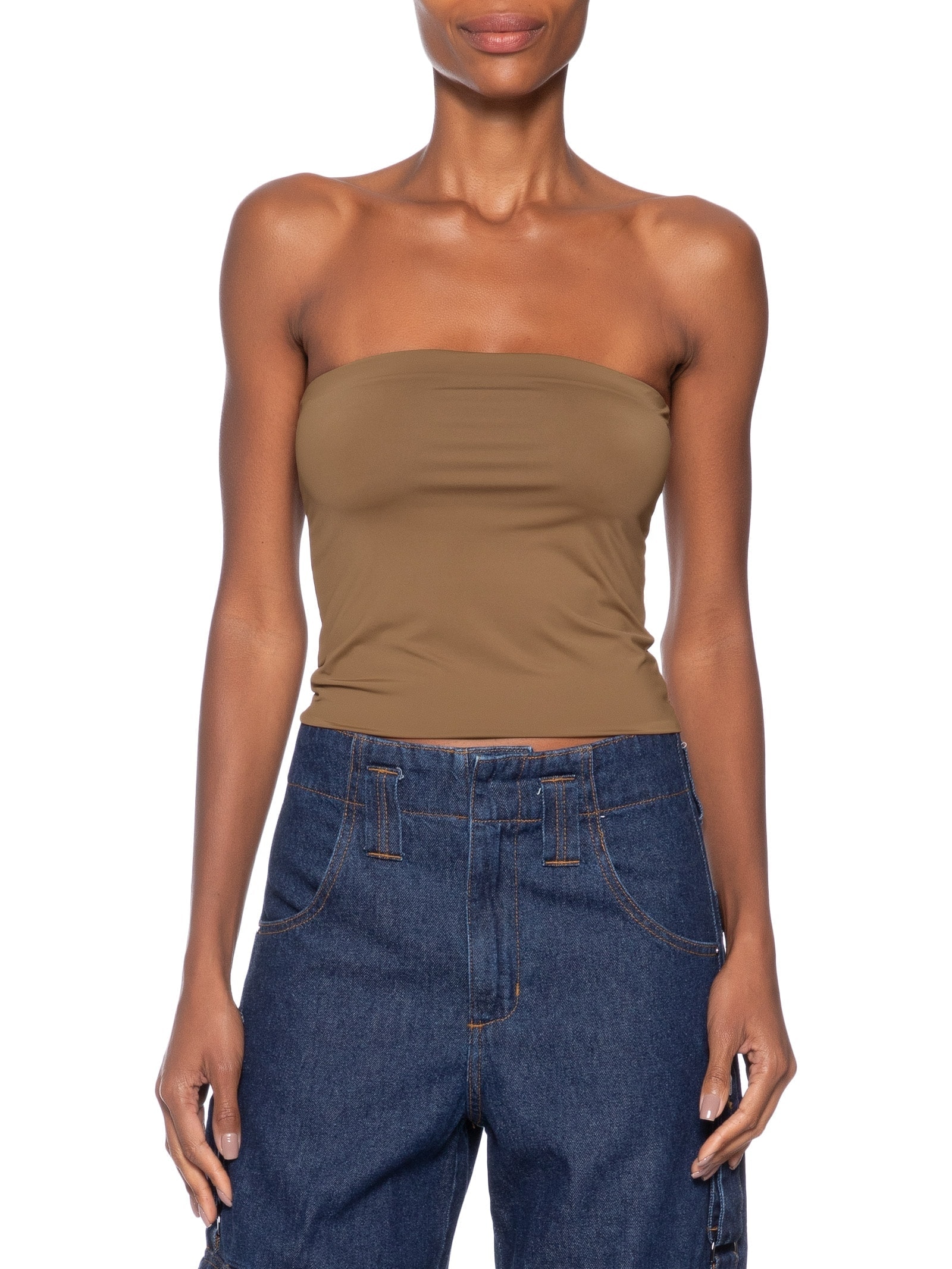 Top Feminino Faixa – Marrom Market 33