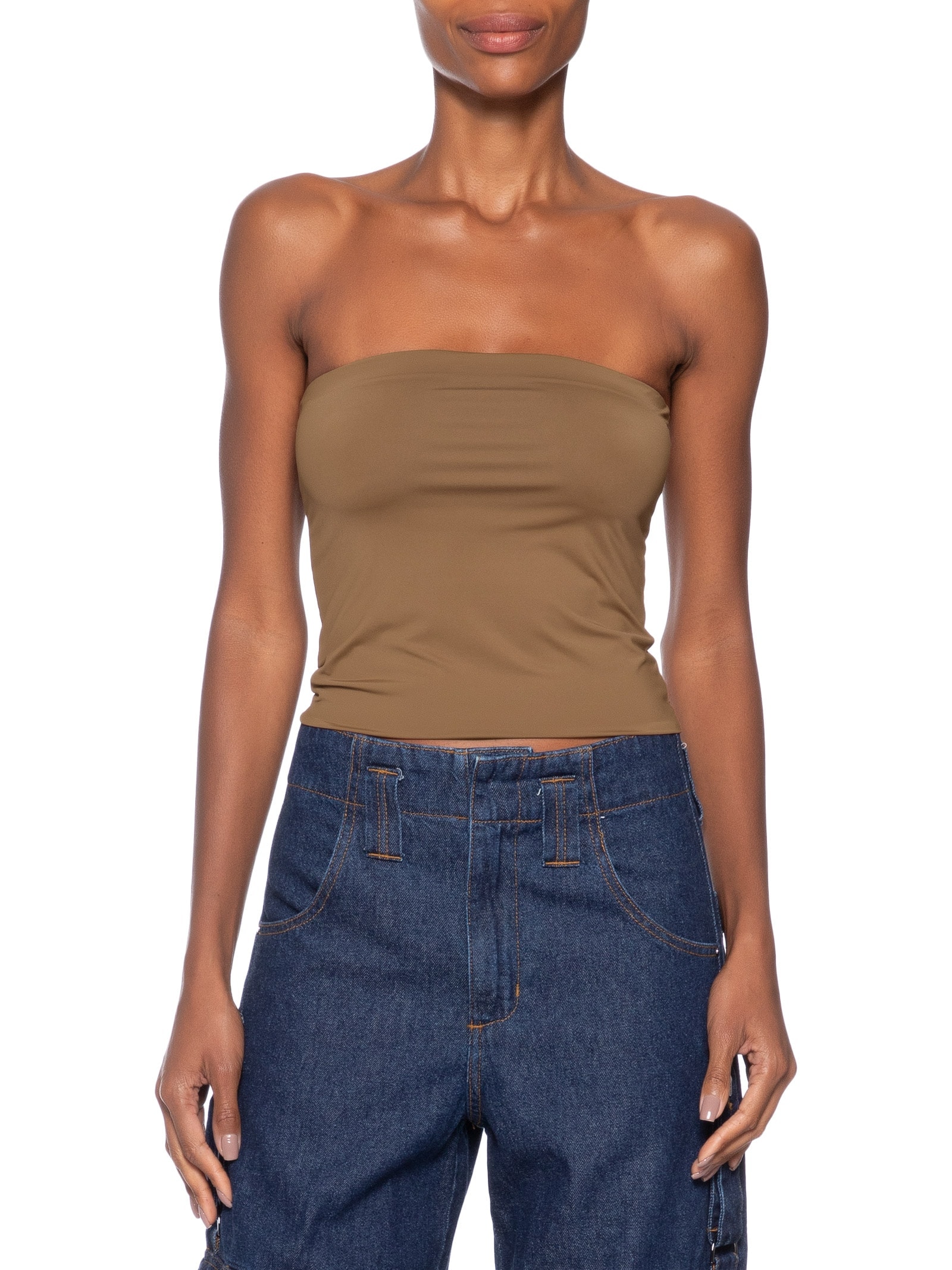 Top Feminino Faixa – Marrom Market 33