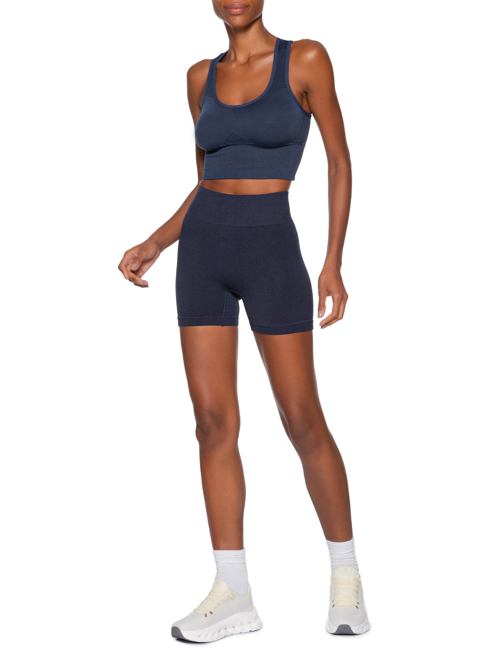 Top Feminino Fitness Com Bojo Removível Azul Basiq