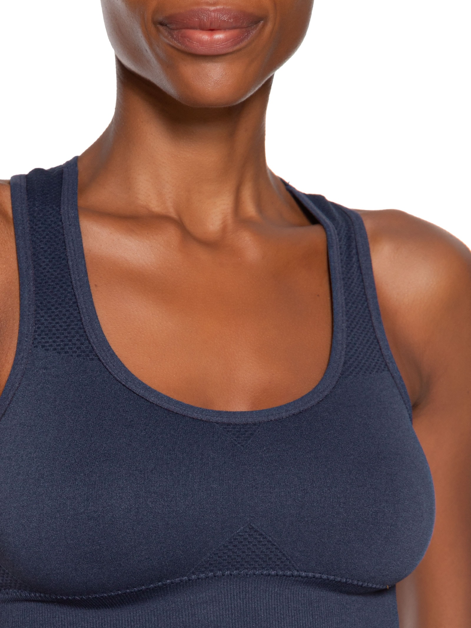 Top Feminino Fitness Com Bojo Removível Azul Basiq