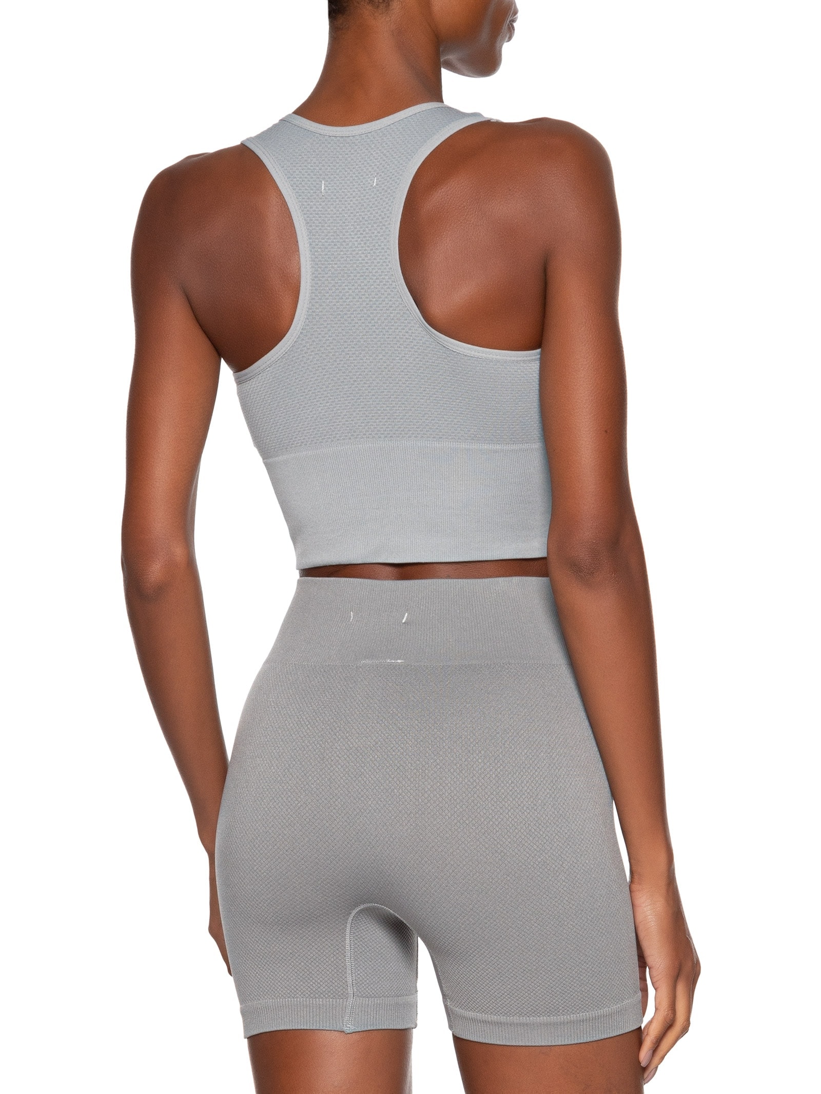 Top Feminino Fitness Com Bojo Removível Cinza Basiq