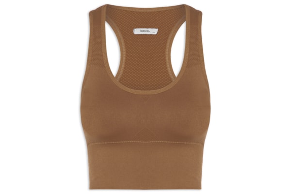 Top Feminino Fitness Com Bojo Removível - Marrom