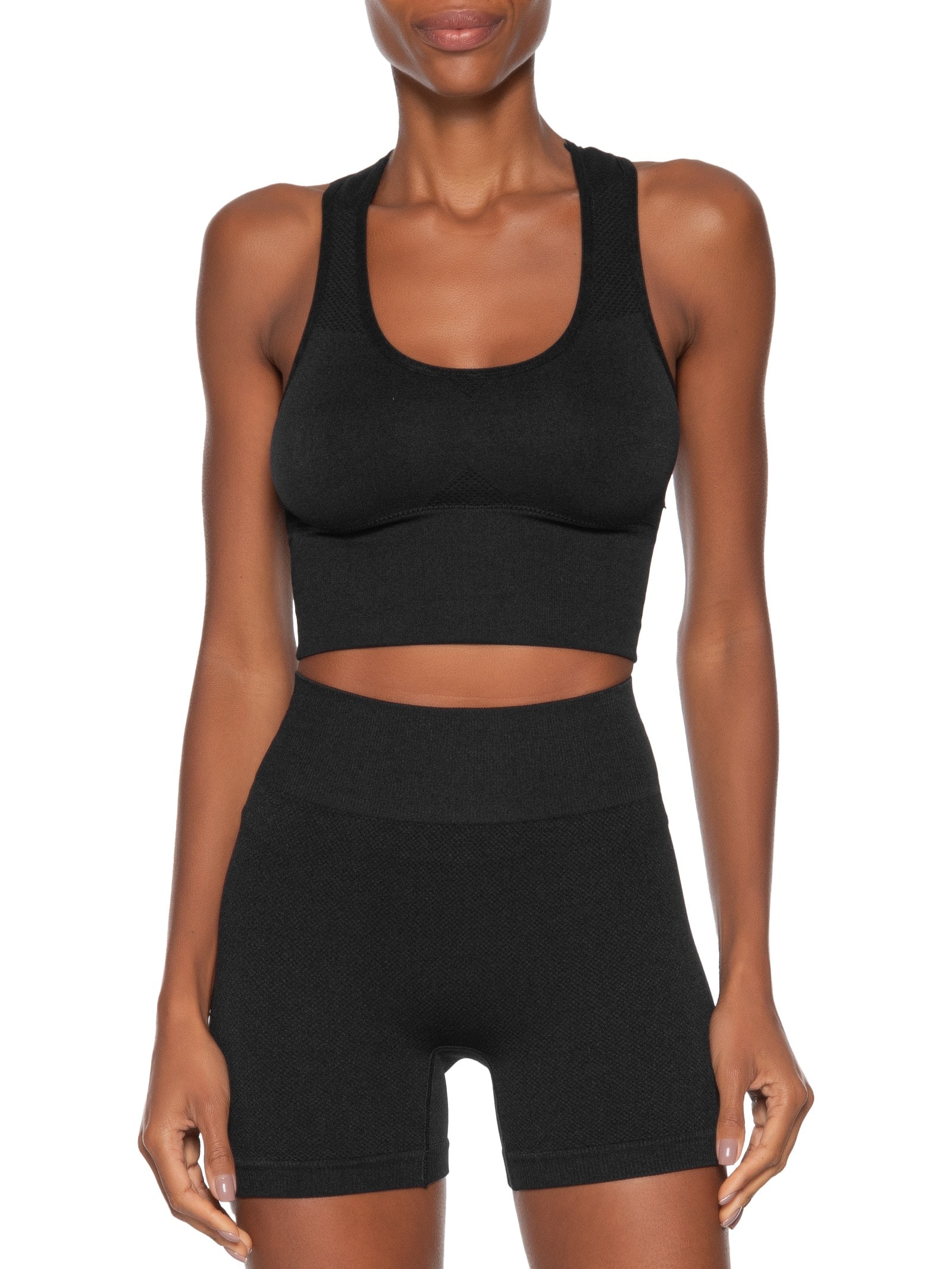 Top Feminino Fitness Com Bojo Removível Preto Basiq