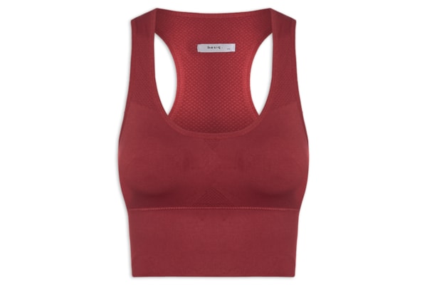 Top Feminino Fitness Com Bojo Removível - Vermelho
