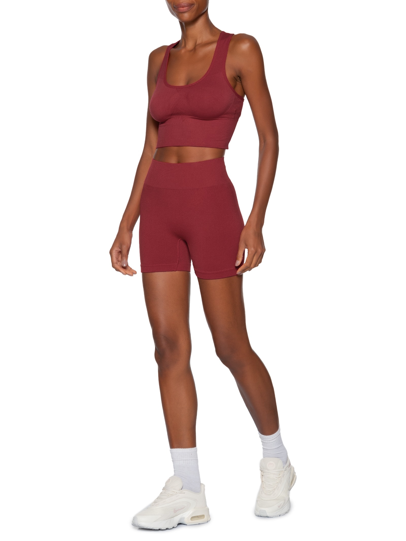 Top Feminino Fitness Com Bojo Removível Vermelho Basiq