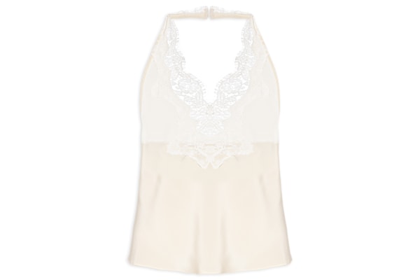 Top Feminino Frente Única Renda - Bege