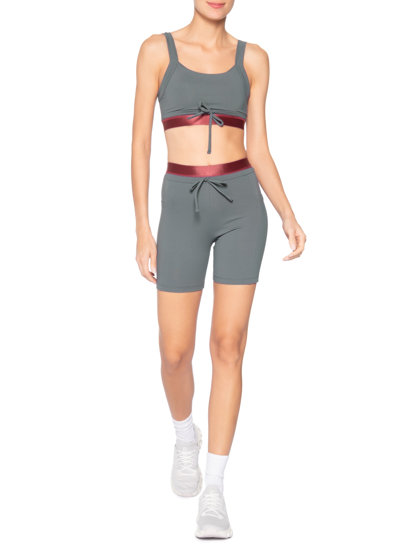 Top Feminino Infinisoft Cinza Lauf
