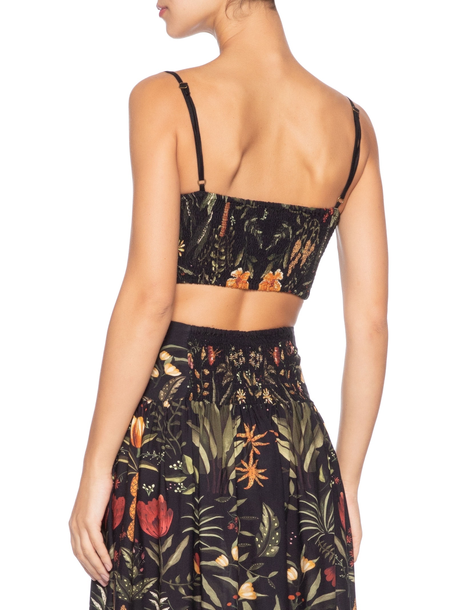 Top Feminino Inverno Tropical Preto Farm