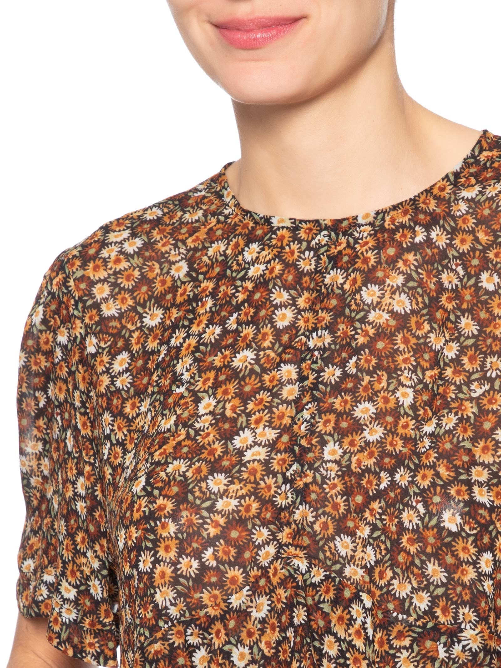 Top Feminino Julia Liberty Seeds Marrom Animale