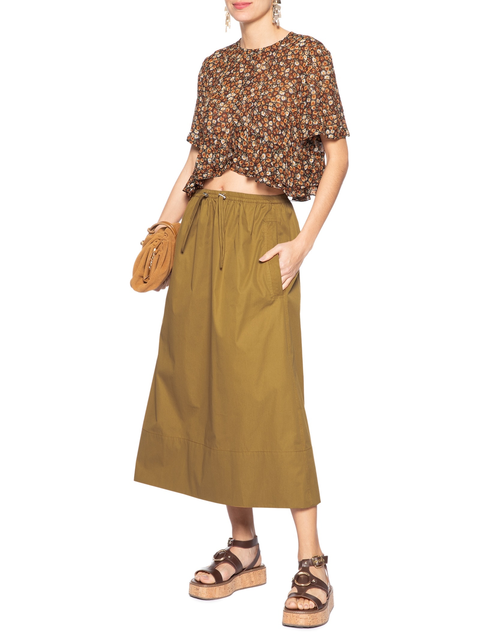Top Feminino Julia Liberty Seeds Marrom Animale
