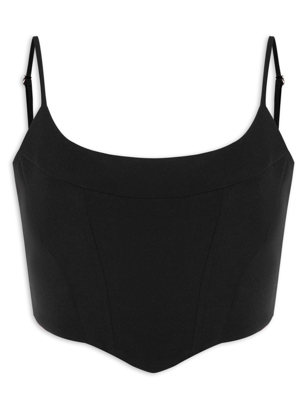 Vista 2 Top Feminino Liso PRETO PRETO
