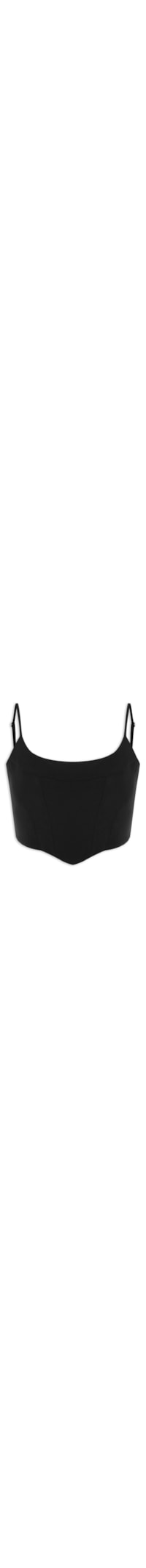 Top Feminino Liso - Preto