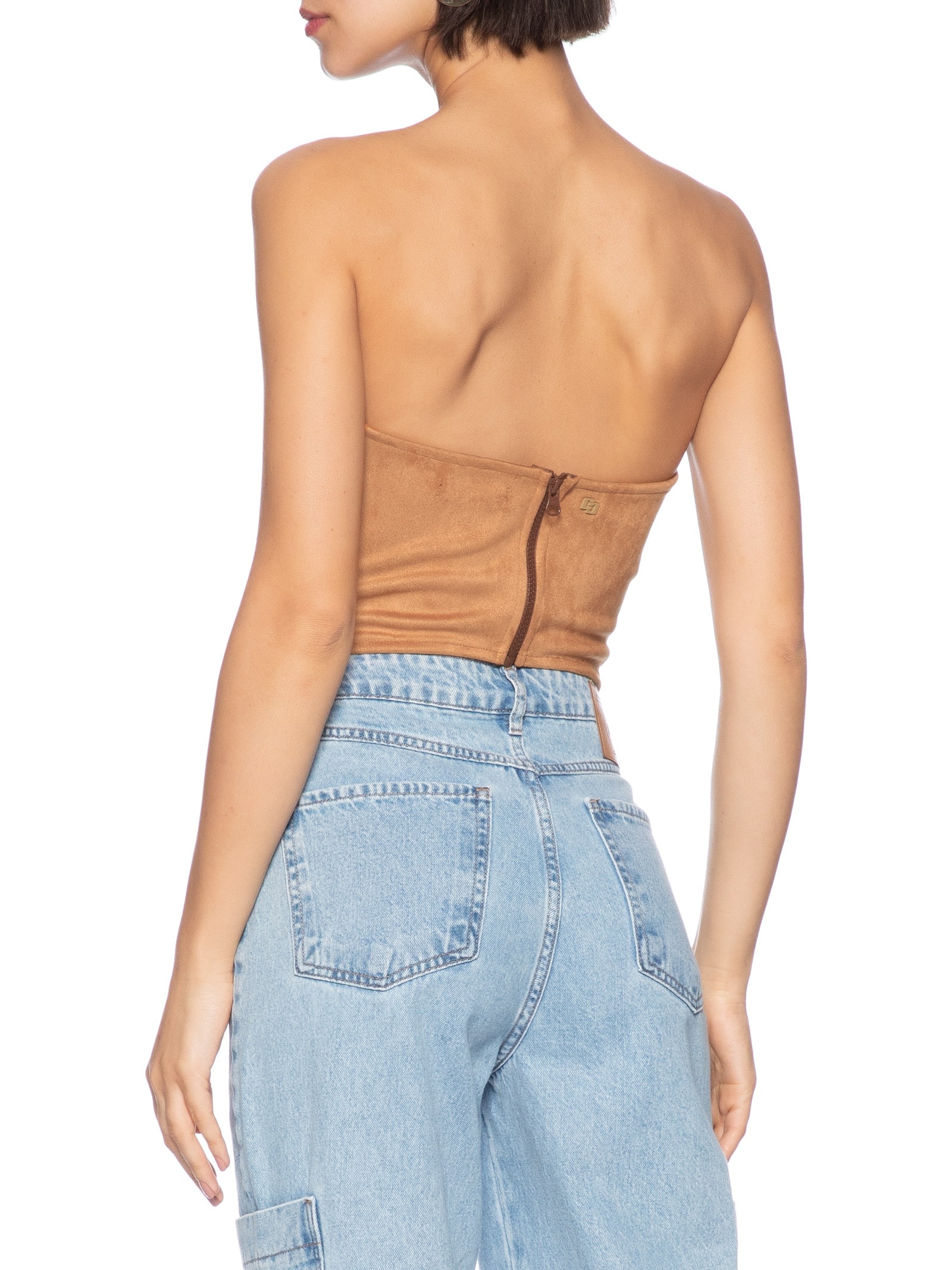 Top Feminino Marrom Colcci