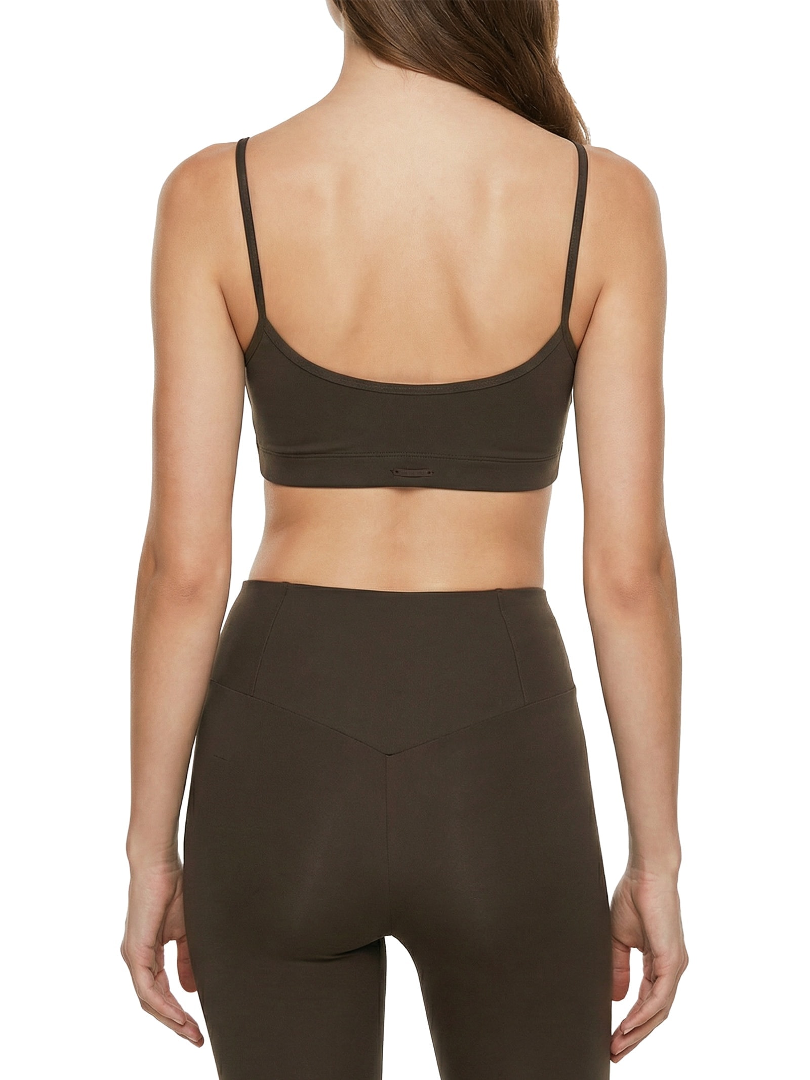 Top Feminino Marrom Body For Sure