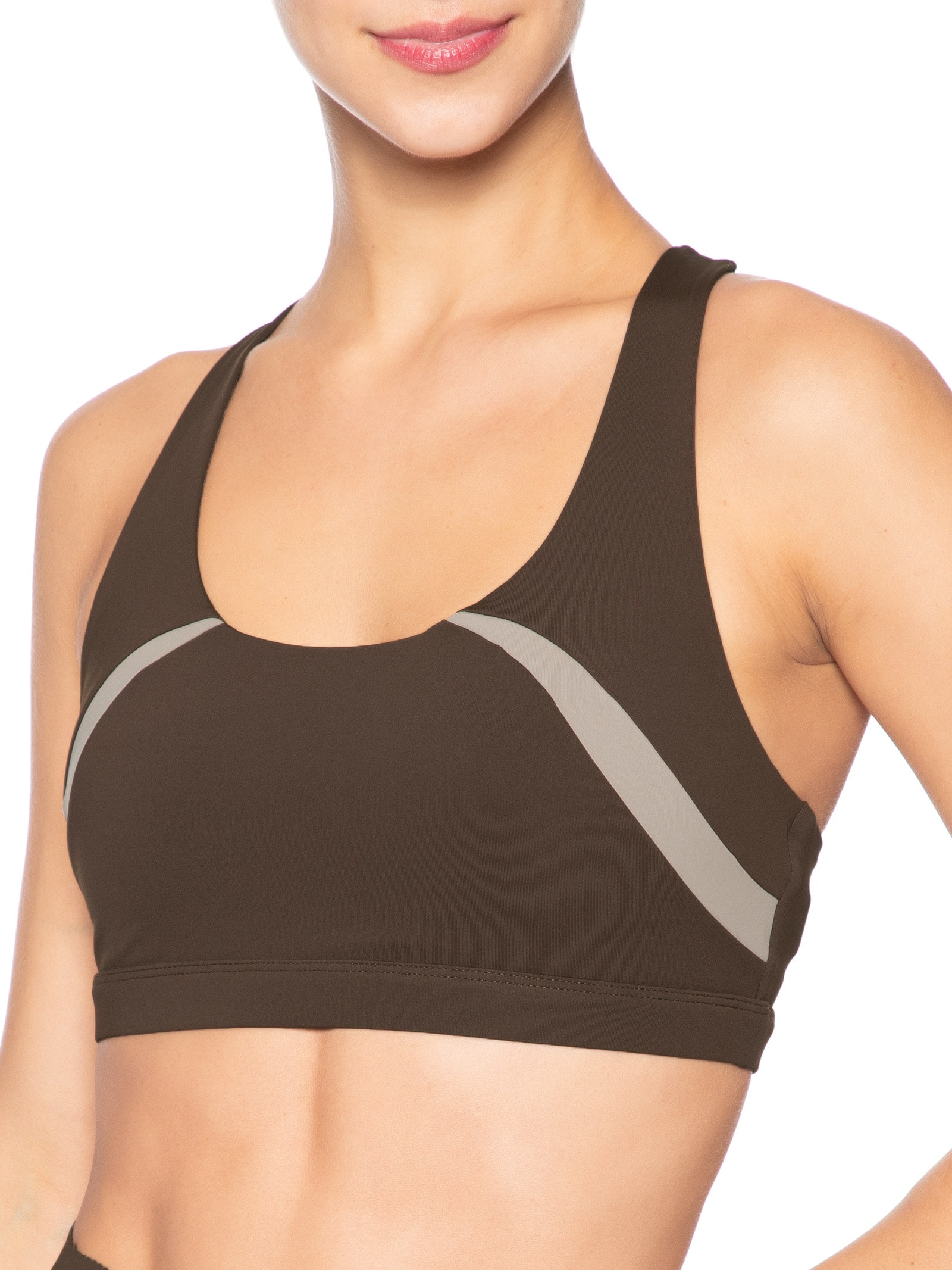 Top Feminino Marrom Hering Sports