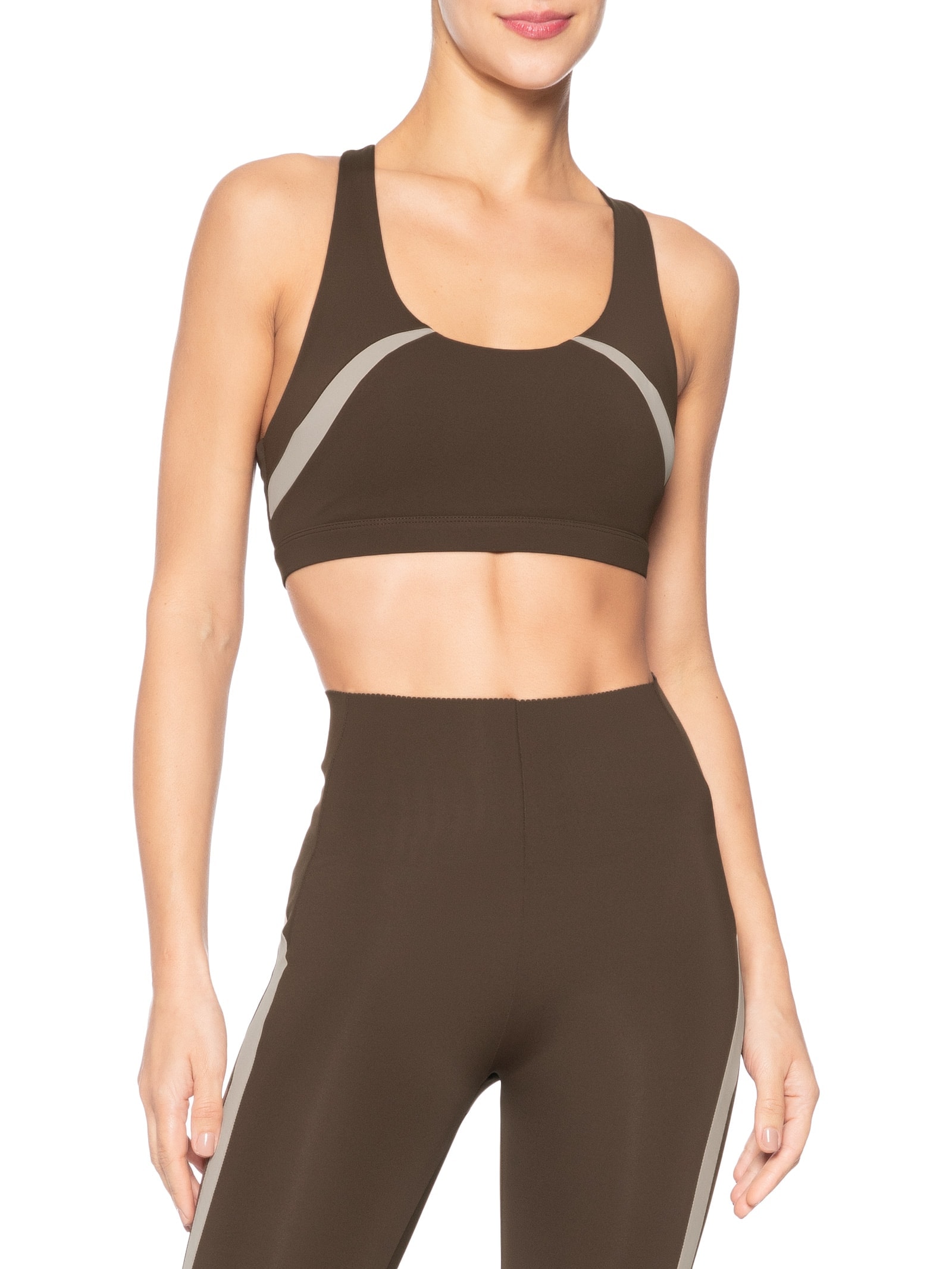 Top Feminino Marrom Hering Sports