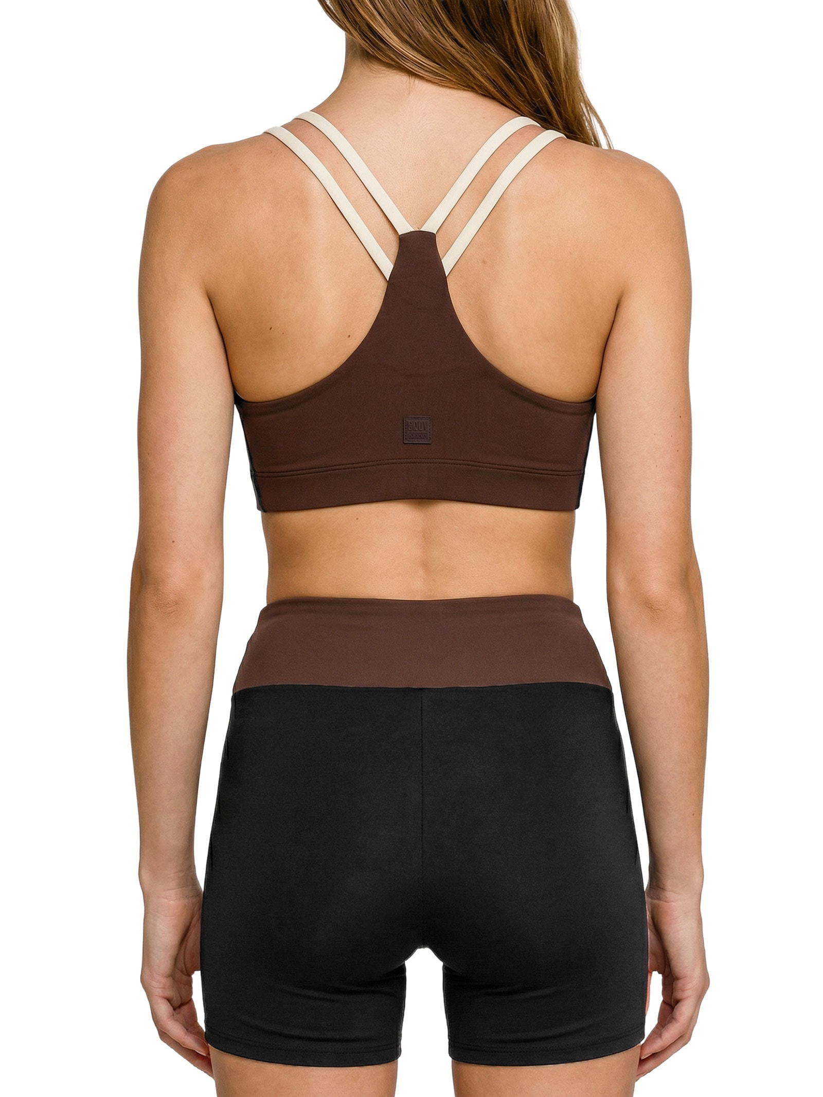 Top Feminino Nadador Liso Preto Body For Sure