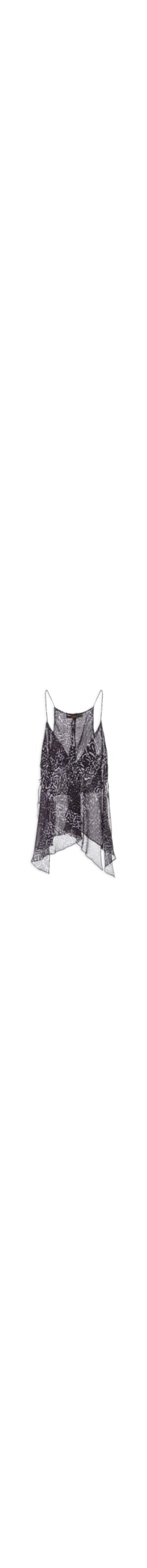 Top Feminino Painel Textura Tile - Preto