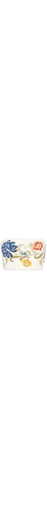 Top Feminino Reto Double Floral Maite E - Branco