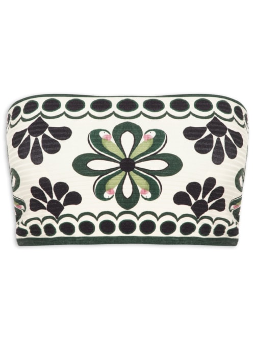 Top Feminino Reto Double Florara – Preto