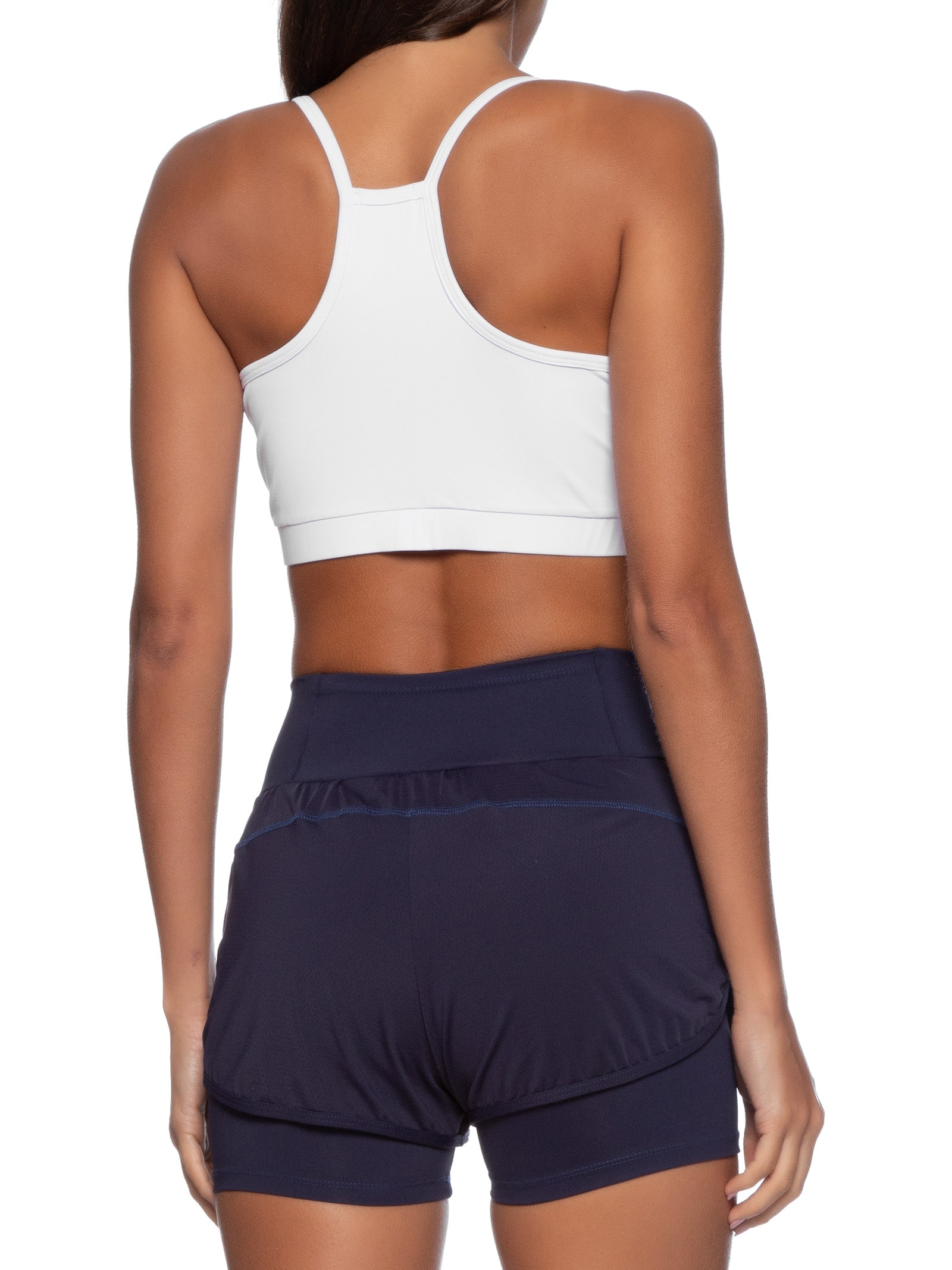 Top Feminino Reto Liso Branco Basiq