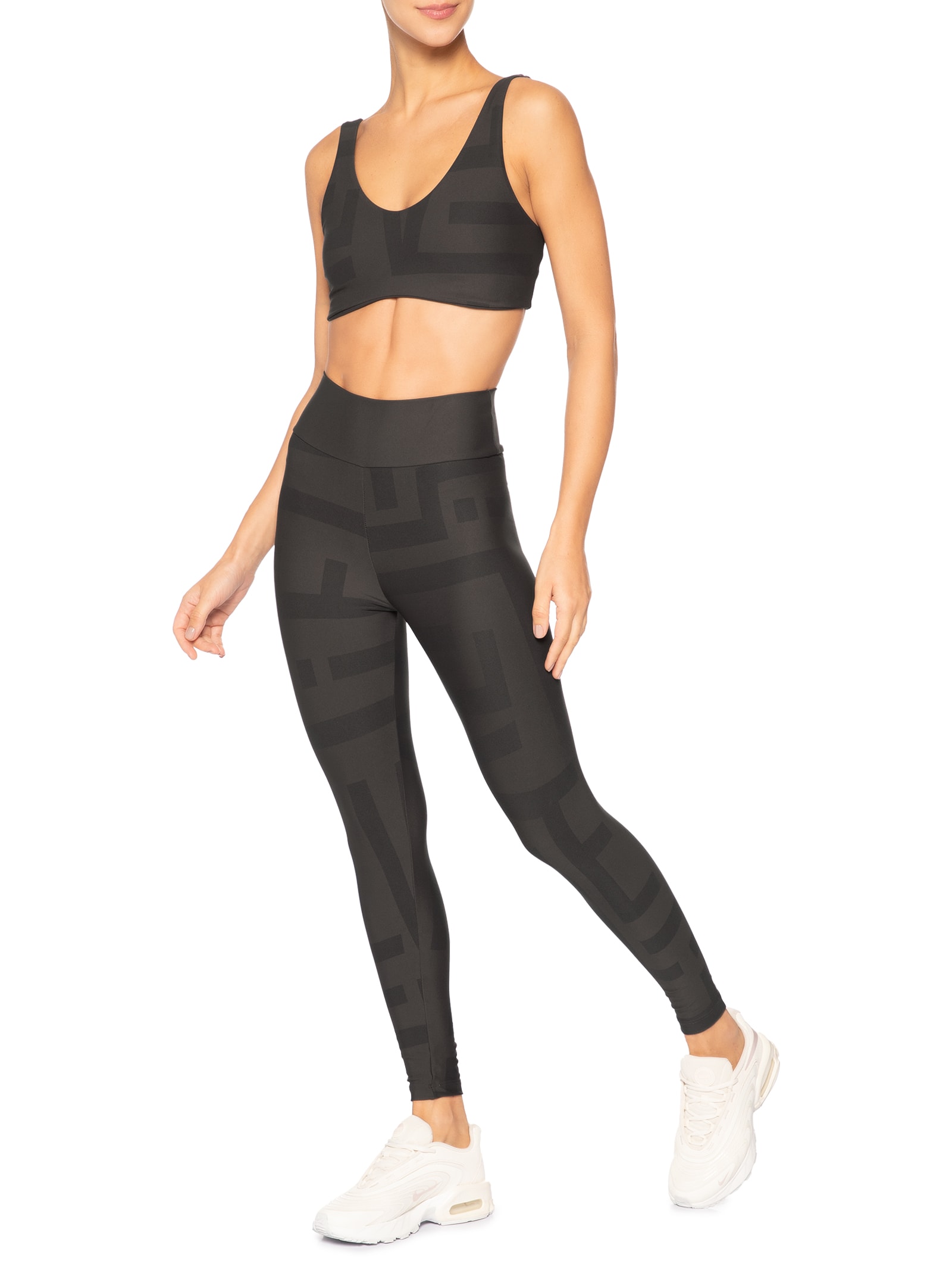 Top Feminino Reversible Maxi Marrom Live!