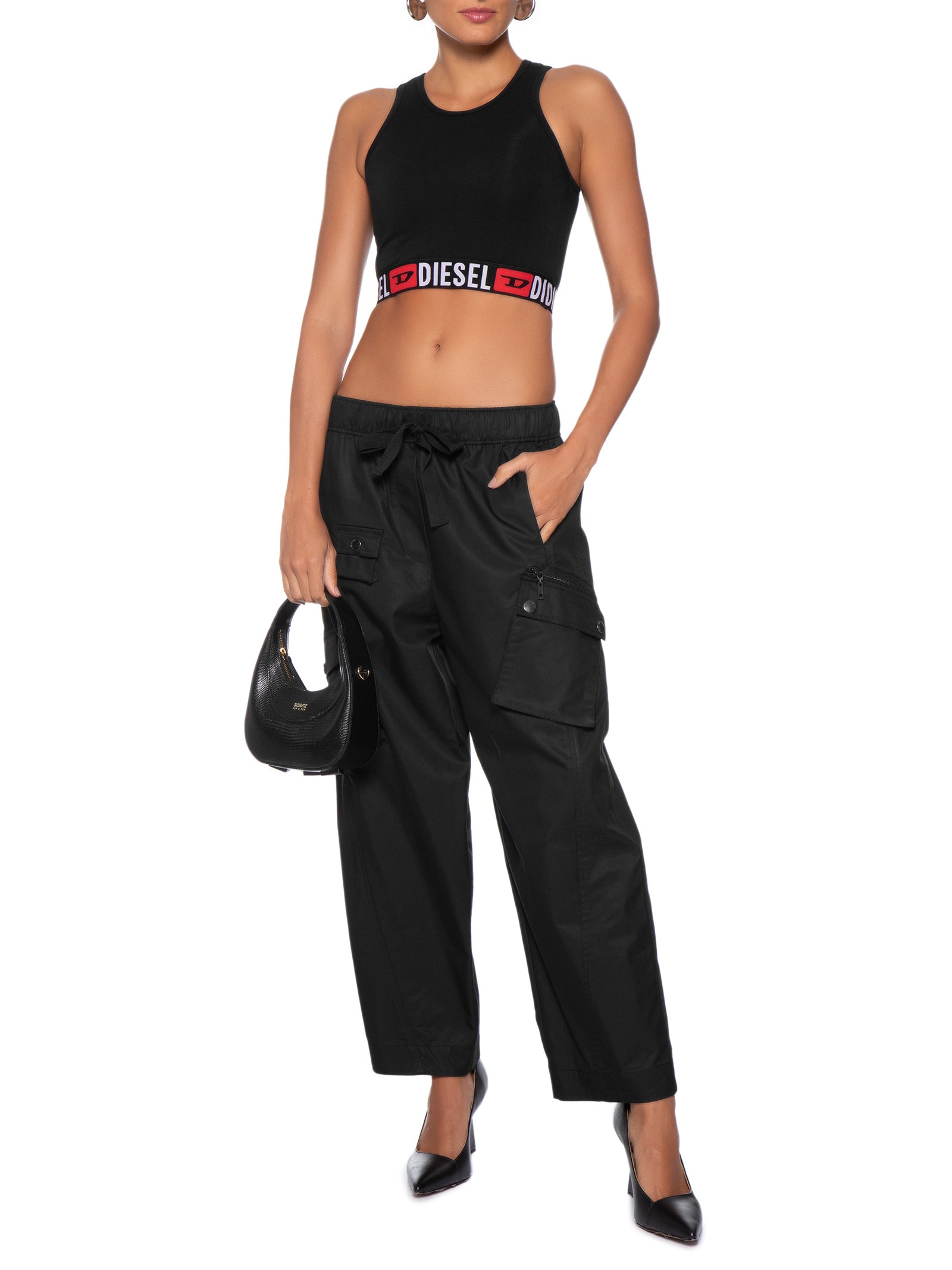 Top Feminino Sandra-D-Core Tank Preto Diesel