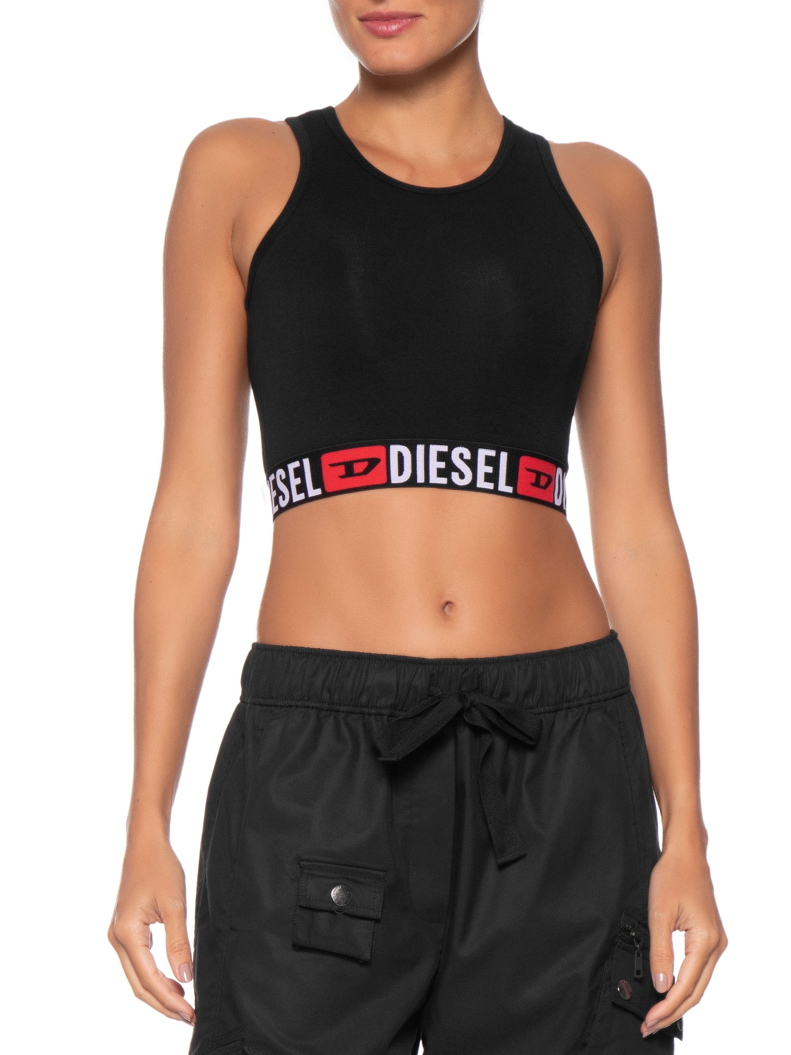 Top Feminino Sandra-D-Core Tank Preto Diesel