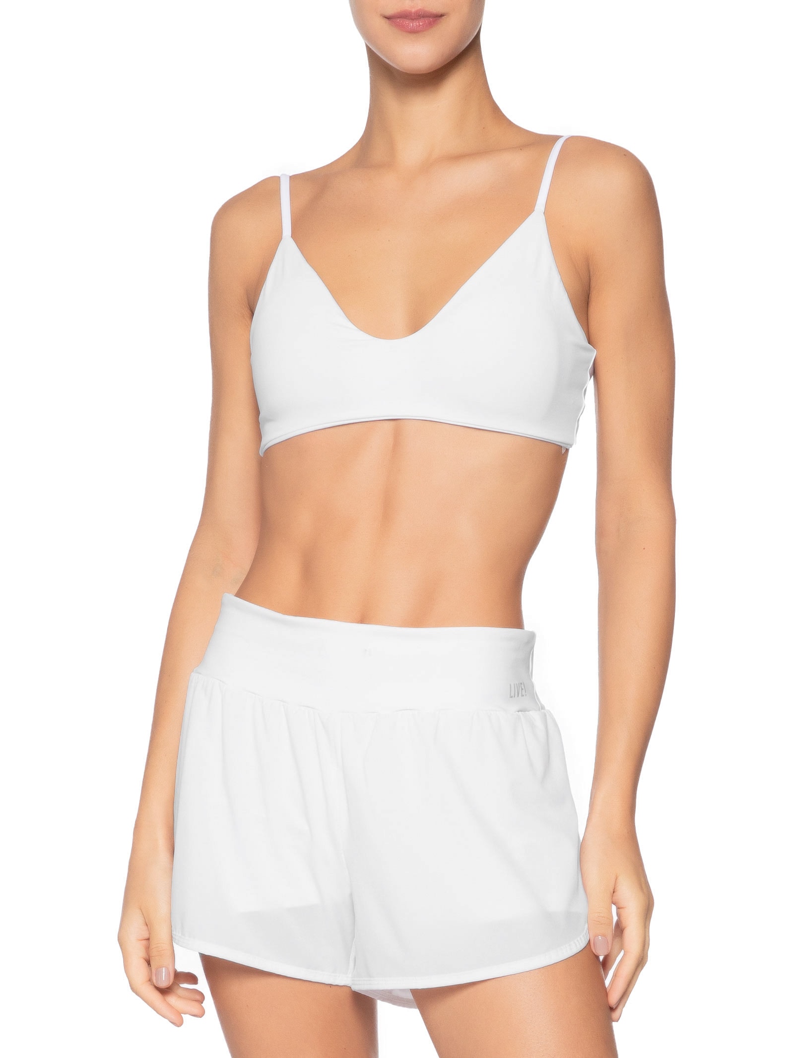 Top Feminino Slim Sense Branco Live!