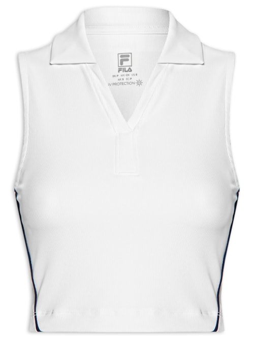 Top Feminino Tennis Line - Branco
