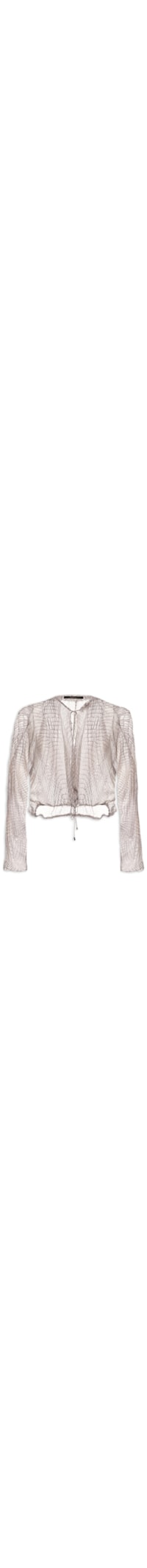 Top Feminino Transpasse Decotão Croco – Rosa