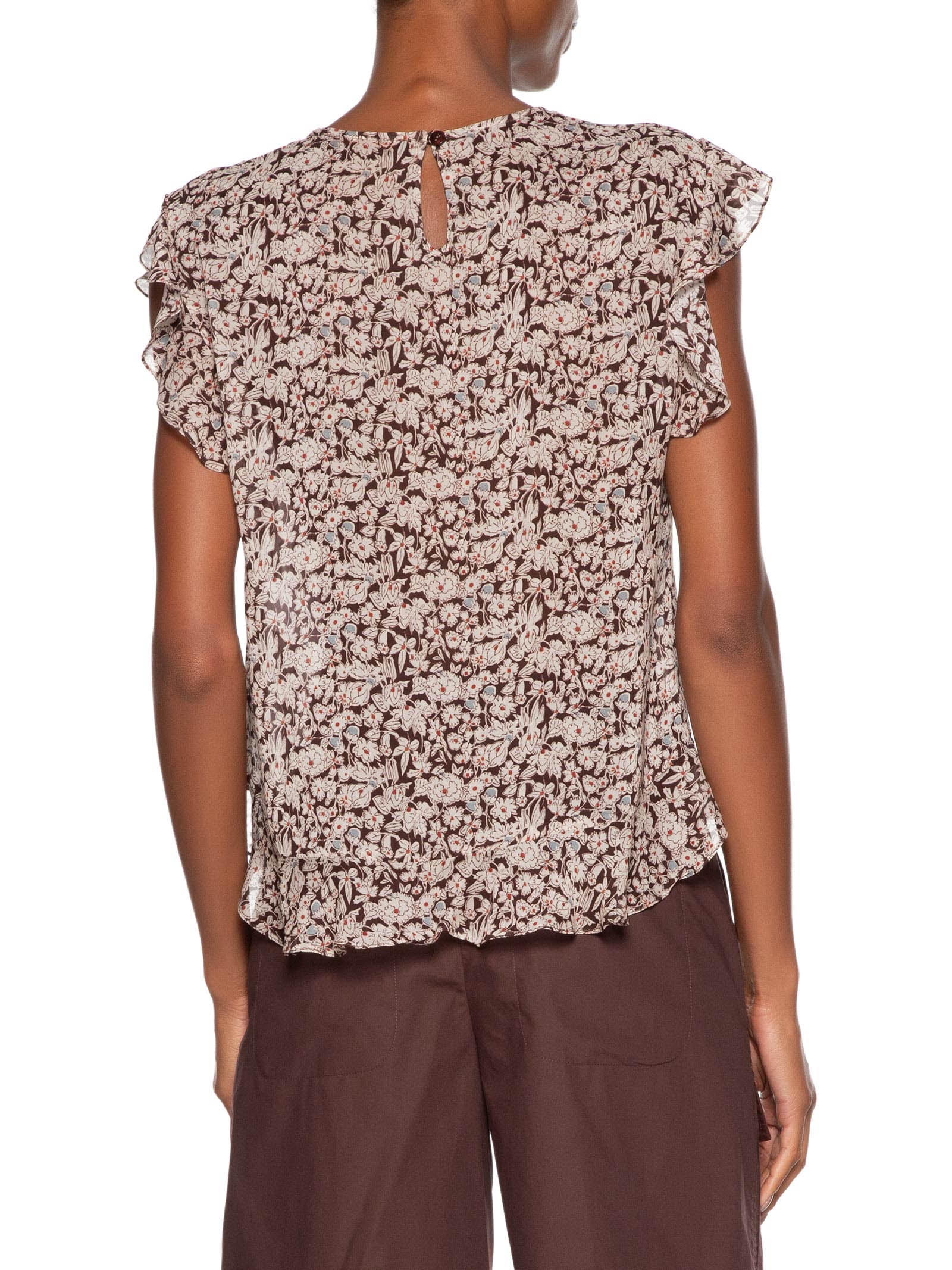 Top Feminino Wizzi Est Liberty Chelsea Marrom Animale