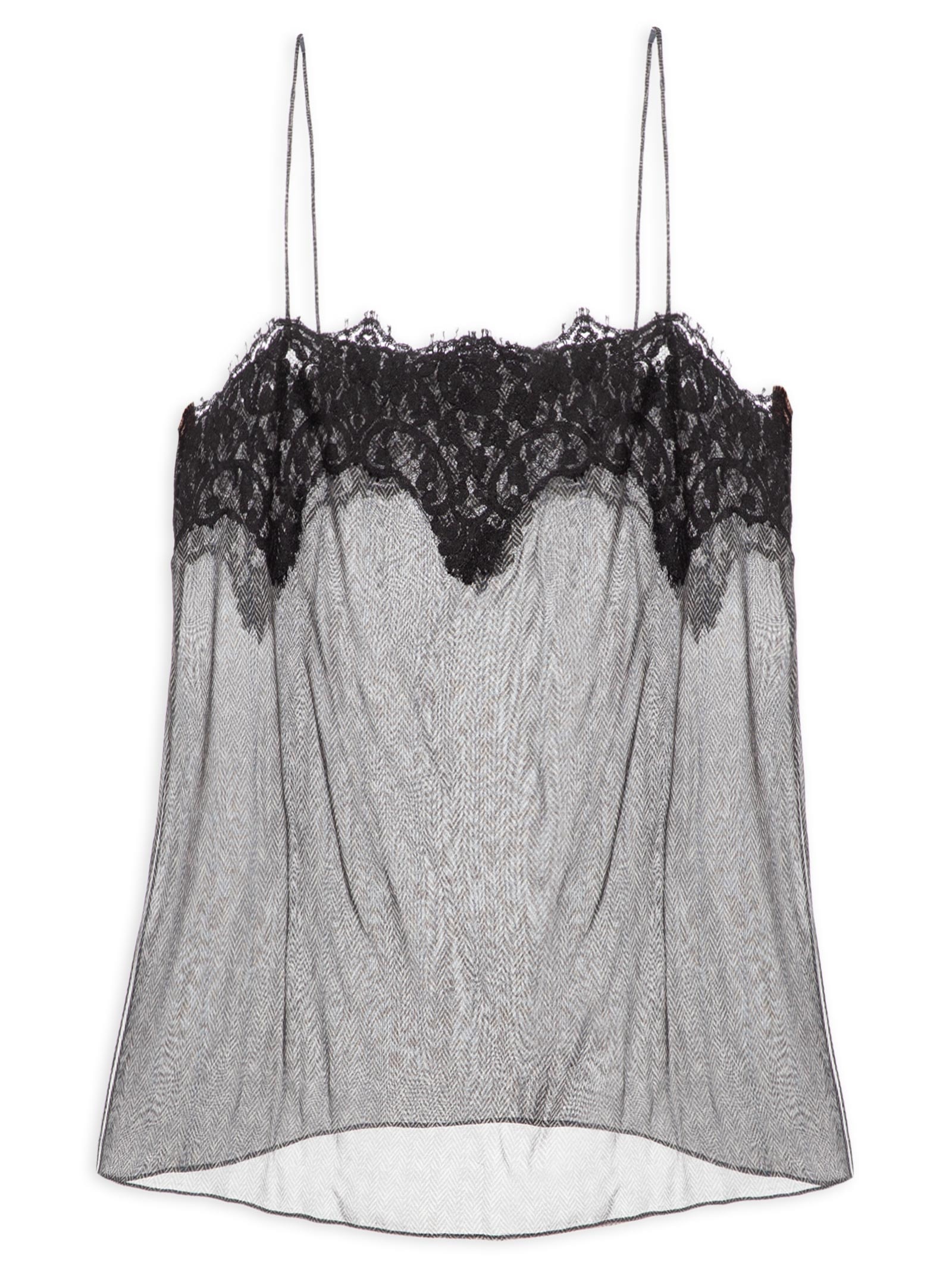 Top Fenda Textura Keys Cinza Animale