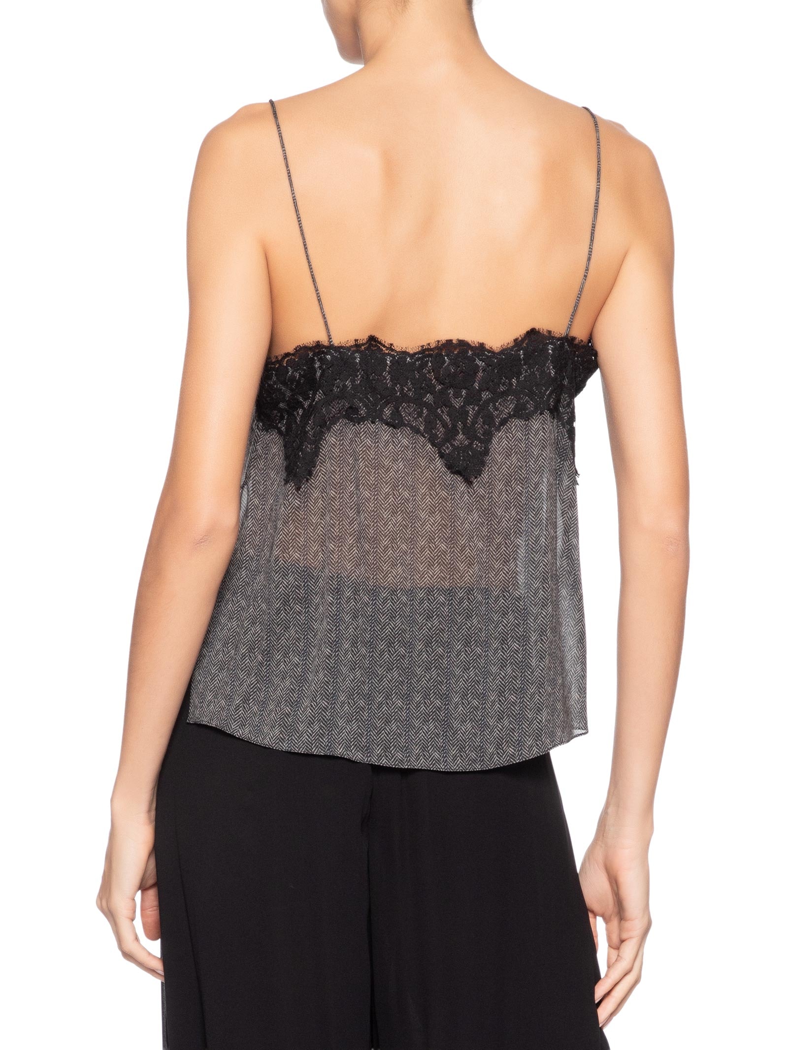 Top Fenda Textura Keys Cinza Animale