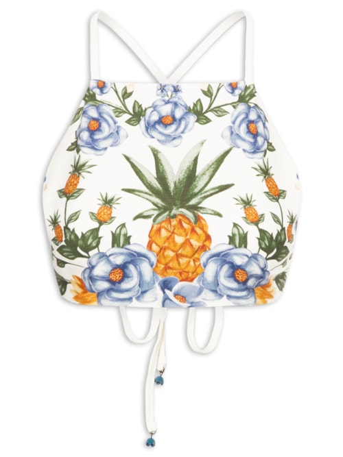 Top Floral Penelope – Branco