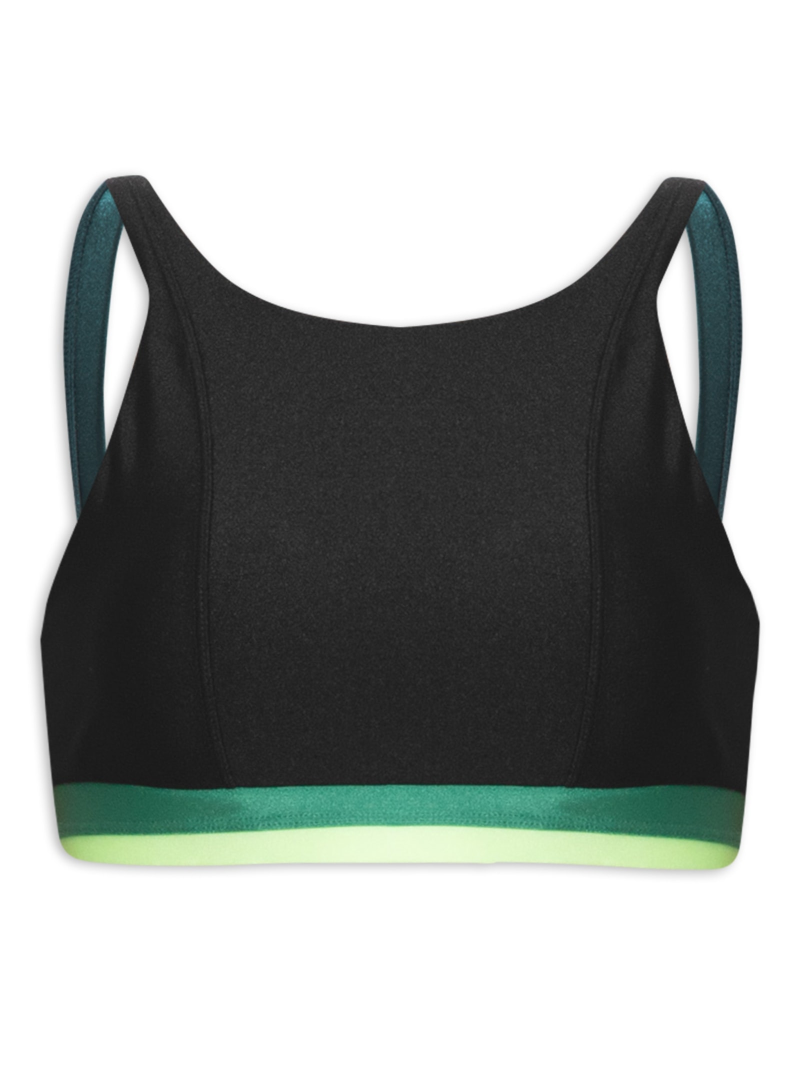 Top Frente Única Liso Preto Body For Sure