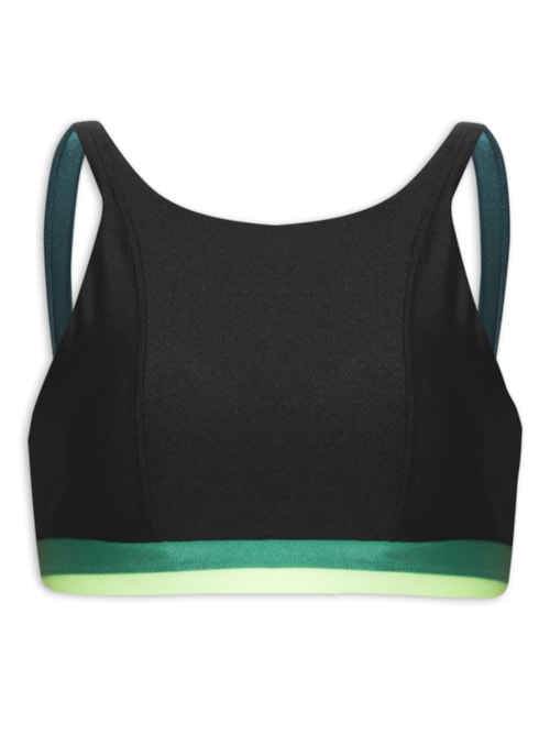 Top Frente Única Liso - Preto