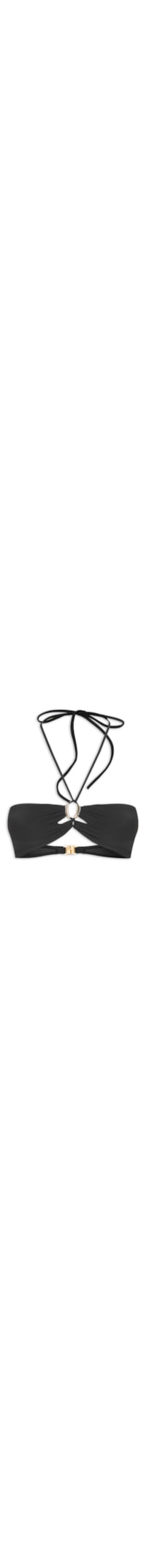 Top Frente Única Liso - Preto