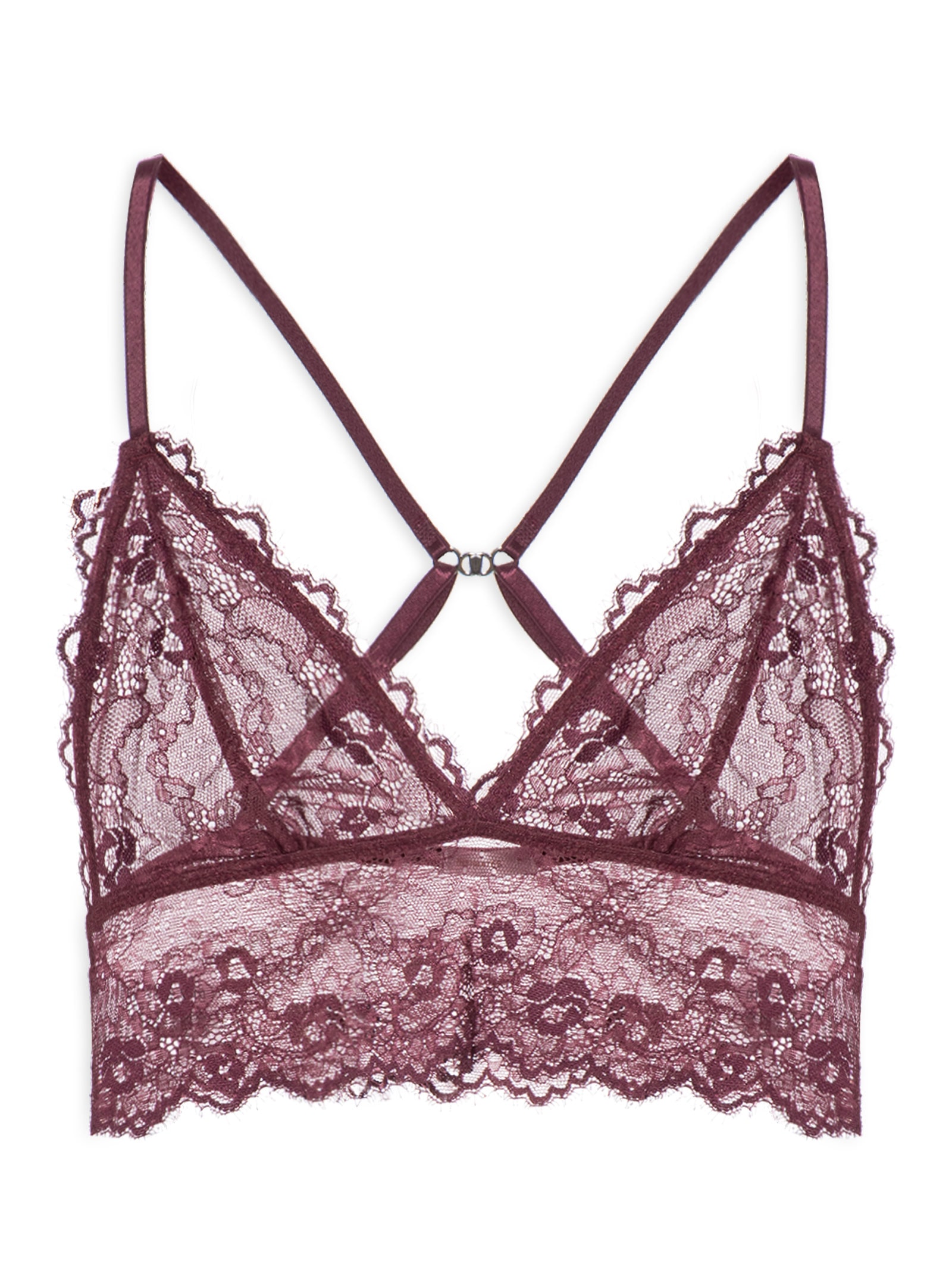 Top Intimates Triângulo Renda Vermelho Animale
